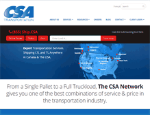 Tablet Screenshot of csatransportation.com